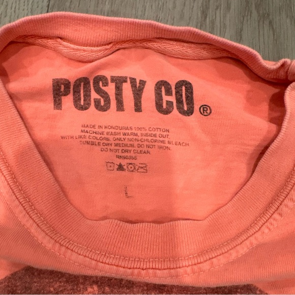 Post Malone Concert  Shirt Mens LARGE LS Hollywoods Bleeding Tour Neon DEADSTOCK - Picture 4 of 7